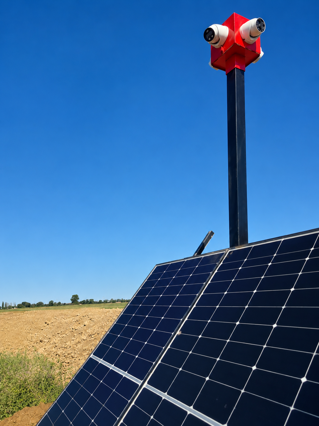 Solar Powered CCTV Towers